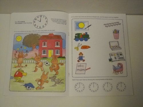 Vintage Learning Land Telling The Time Workbook 1997 Brand New Rare Very Cute! - Picture 7 of 12