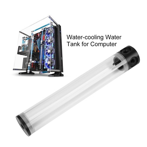 G1/4 Computer PC Water Cooling Tank Liquid Cylinder Radiator Reservoir DIY 300mm - Photo 6/12