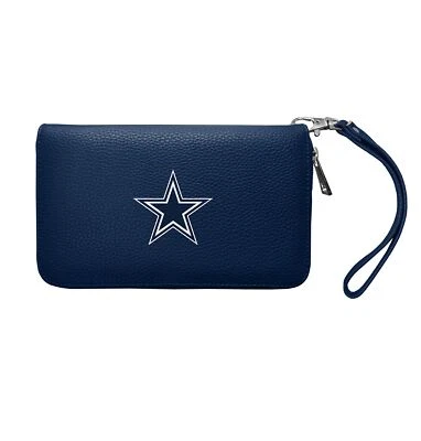 Littlearth 300901-COWB-NAVY NFL Dallas Cowboys Women's Zip Organizer Wallet