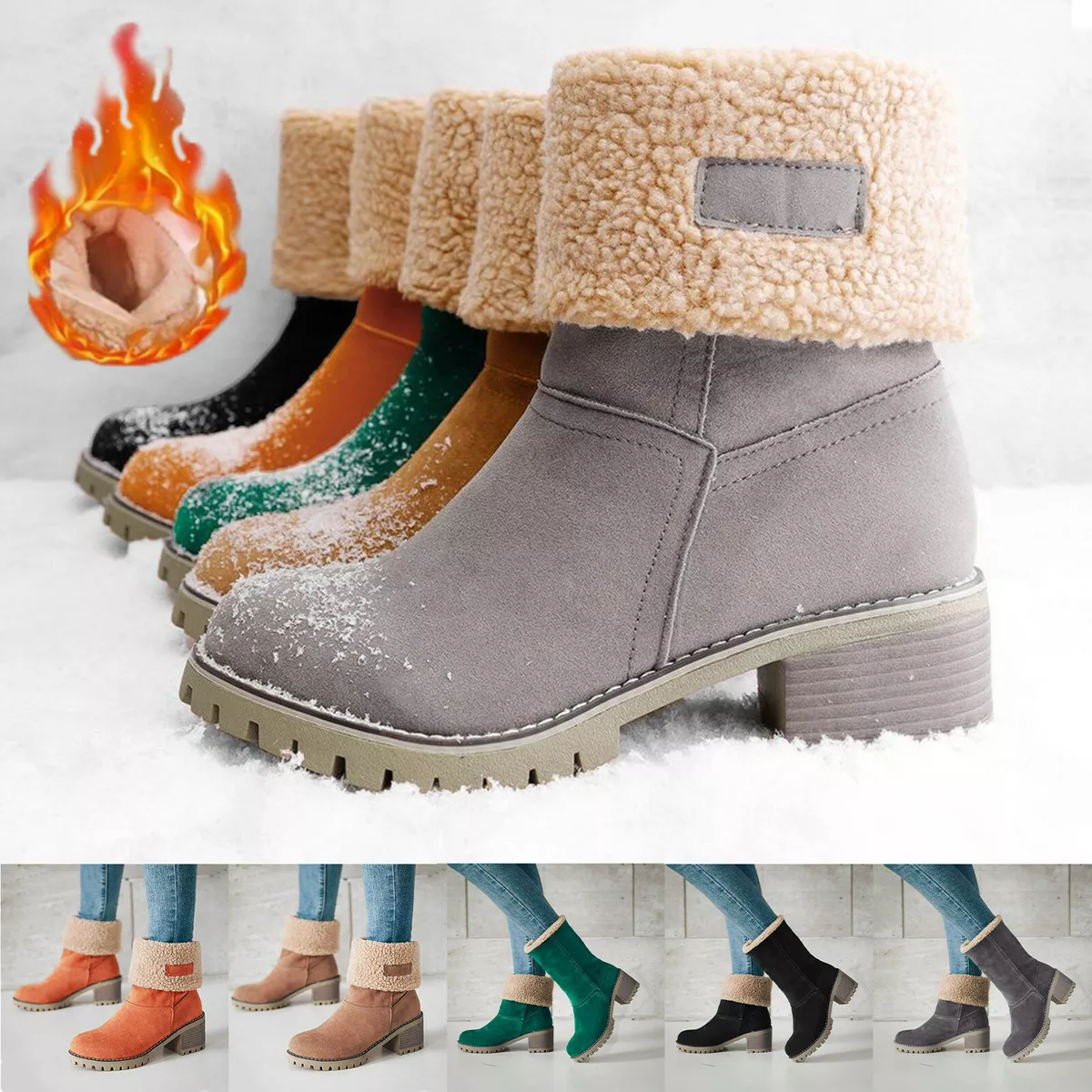 Warm winter clearance booties