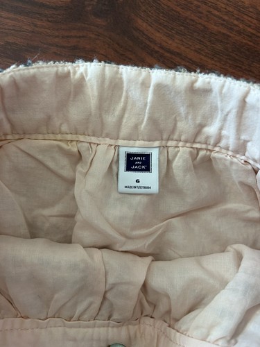 Janie and Jack girls Tweed Boucle Print Scallop Edge skirt Adjustable Waist Sz 6 - Picture 2 of 7