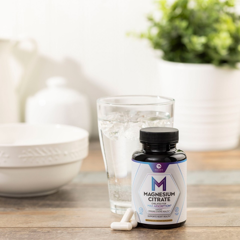 ZHPHK Magnesium Citrate Capsules 1000mg – 120 Softgels For Muscle & Immune Support