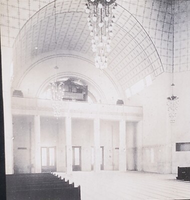 Steinhof-Landes-Heil Kirche, Vienna, Otto Wagner, Magic Lantern Glass Slide