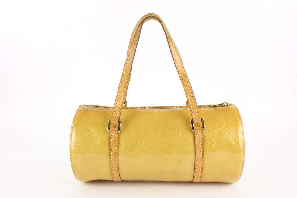 Louis Vuitton Yellow Vernis Leather Bedford Barrel Bag (800