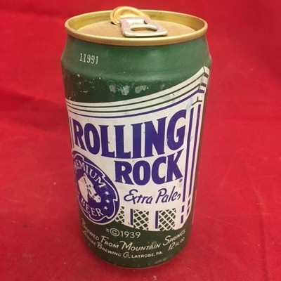 Empty Rolling Rocks Rolling Rock Empty Beer Can, pop tab, 12 oz - Latrobe | eBay