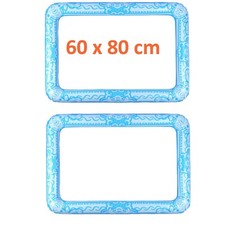 1 oder 2 aufblasbare blaue Fotorahmen Foto Booth Selfie Rahmen Bilderrahmen