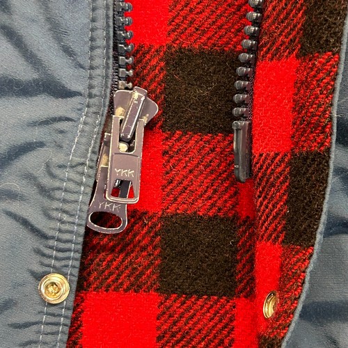 LL Bean Baxter State Parka Jacket Men's Large Flannel Lined Nylon Hooded Vintage - Picture 11 of 18