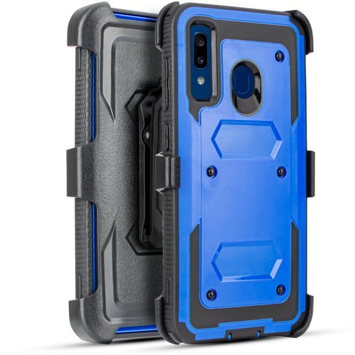 Für Samsung Galaxy A20/A30 Robuste Holster Defender Rüstung Case + Einbaudisplay - Bild 17 von 41