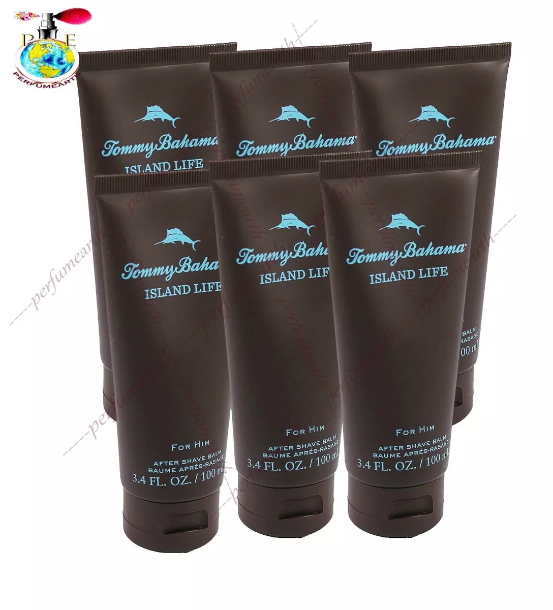 Lot Of 6 Tommy Bahama Island Life Aftershave Balm3.4 3.3 oz Unbox