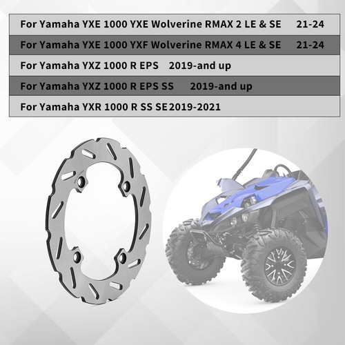 Front Rear Brake Disc Rotors For Yamaha RMAX2 RMAX4 Wolverine 1000 YXZ 1000R 19+ - Picture 5 of 11