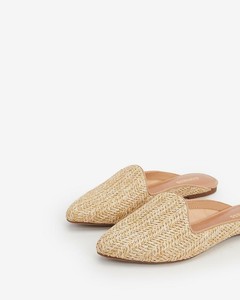 woven loafer slides