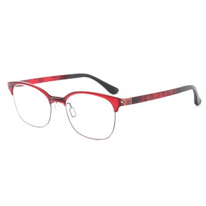 plastic half rim eyeglasses