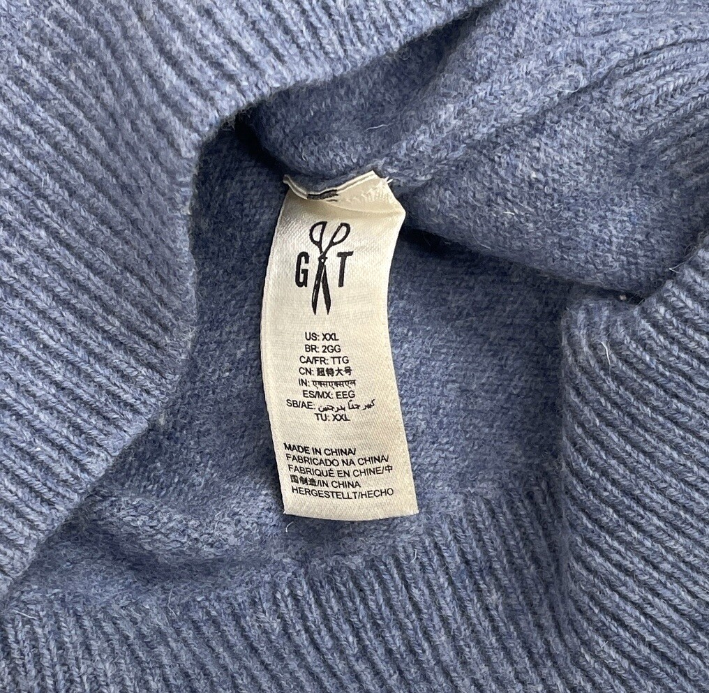 Goodthreads Blue 100% Lambswool Pullover Crew Nec… - image 10