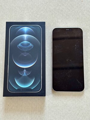 Apple iPhone 12 Pro Max A2411 - 256GB - Silber (Ohne Simlock) gebr. origverp.