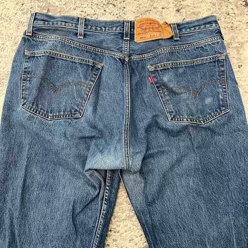 Jeans de mezclilla vintage Levis 501xx con botones talla 38 x 32 azul - Imagen 2 de 10