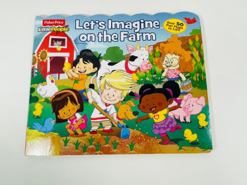 2014 Fisher Price Little People Popup Book Lets Imagine on the Farm Kids - Picture 1 of 5