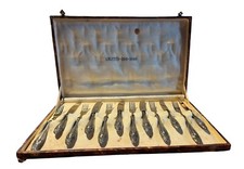 💛 Servizio Posate Manico Argento 800 SOLINGEN 6 + 6 =12 Pezzi Vintage Anni 70