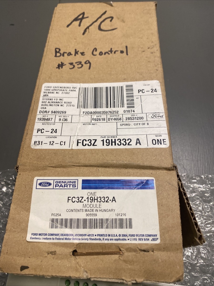 Genuine Ford Module - Trailer Brake FC3Z-19H332-A | eBay