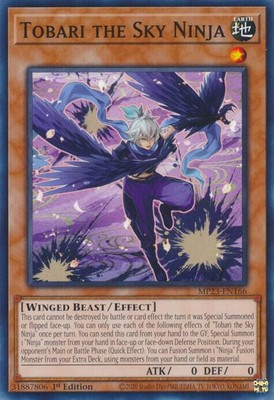 Yugioh Funny Shop] 1 Lá Thẻ Bài Tobari The Sky Ninja - MP23-EN166 - Common 1st Edition