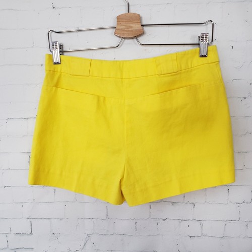 Kate Spade Saturday Yellow Chino Shorts Size 4 Stretch Cotton NEW Preppy - Picture 3 of 7