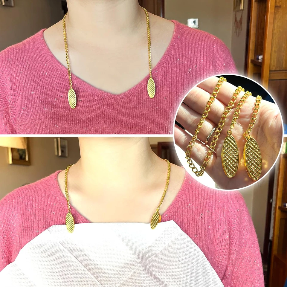 MAIXINNEW Lot De 8 Pinces De Serviette De Table En Métal Doré, Élégantes Pinces - Photo 4/4