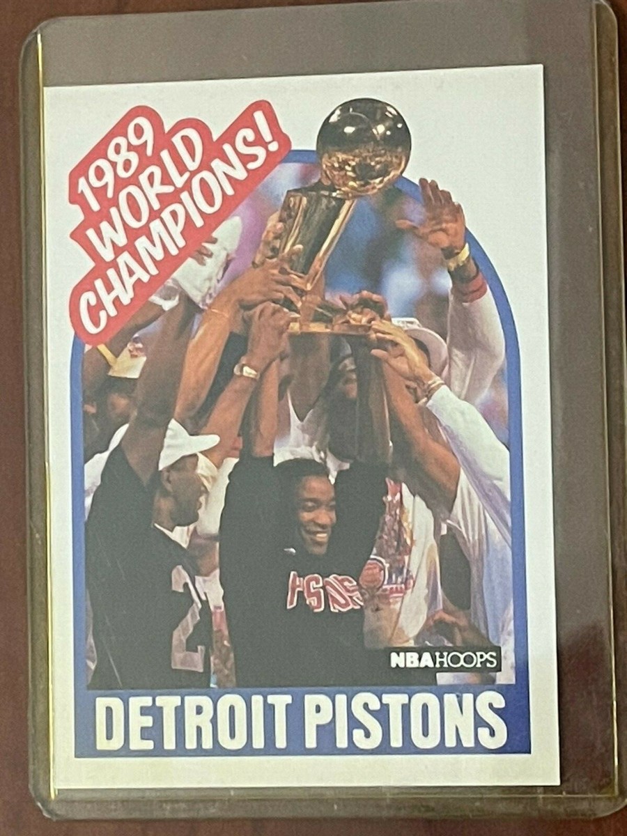 ミ*ド様 即発送 90s 海外古着 champion FULLSNAP CARD 1989-90 NBA HOOPS 1989 WORLD CHAMPIONS DETROIT PISTONS #353 | eBay