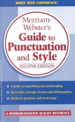 Merriam-Webster's Guide to Punctuation and Style, Paperback, Brand New, Free ...