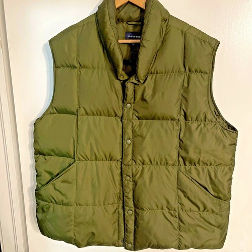 Green Goose Down Puffer Vest Size 