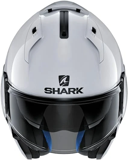 Casco de motocicleta abatible Open Box Shark adulto blanco brillante talla M Foto 4 de 4
