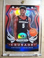 2020-21 Anthony Edwards Panini Prizm DP Rookie Red White Blue Prizm RC MINT 🔥🔥