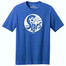 St. Louis Stars 1967 Logo NASL Soccer TRI-BLEND Royal Heather Tee Shirt