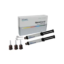 Meta Biomed Nexcore Dual Cured Core Build Up Composite Resin Cement Dual Mix Syr