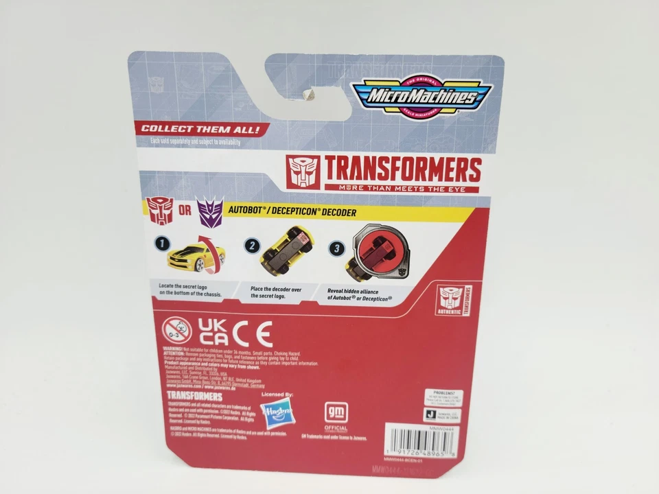 Micro Máquinas Transformers Serie 1 #003 TF#001 JAZZ #0015 JETFIRE Decodificar Secreto Foto 4 de 4