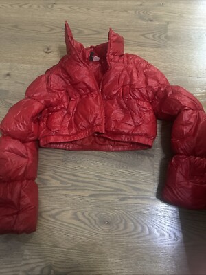 Divided by H&M Juniors Jacket Coat Red XS Very Short