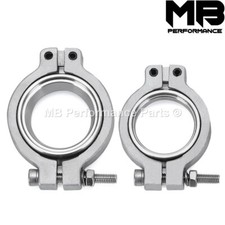 2PCS Stainless Steel V Band Flange Clamps For Tial Style MVS 38mm Wastegate