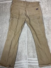 Vintage Dickies Carpenter Pants Mens 33x32 Brown Cotton Canvas Regular Fit