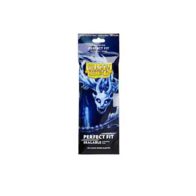 (100) Dragon Shield Perfect Fit SEALABLE Inner Card Sleeves CLEAR Small/MIni