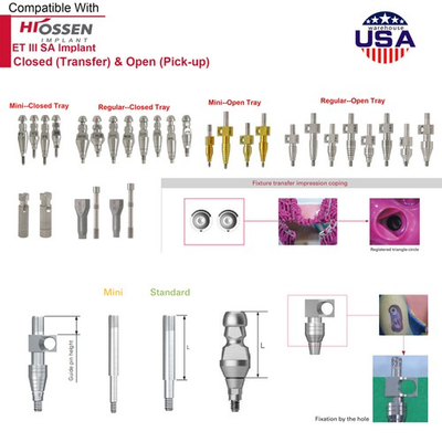 #ad US Hiossen ET Osstem TS Implant Impression Coping Lab Analog CAD CAM Scan Body $110.39