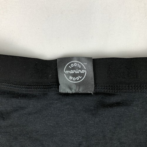 REI CO-OP Base Layer Pants Kids Size Medium Black Pull On Woven 100% Merino Wool - Picture 4 of 6