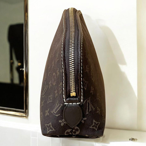 LOUIS VUITTON Pochette Cosmetic Pouch Cosmetic Pouch Brown #PFHD1K - Picture 5 of 12