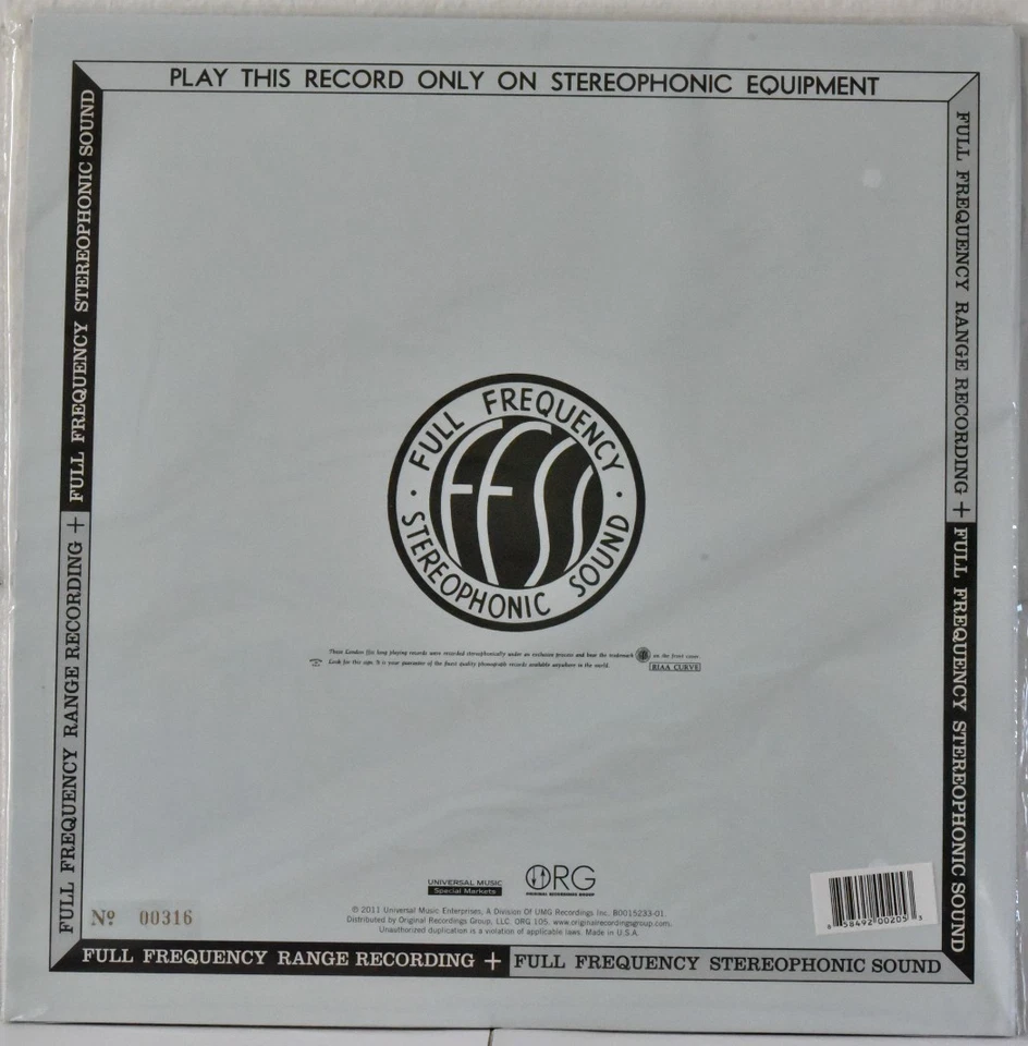 AUDIOPHILE ORG 105 RAVEL "Daphnis et Chloe" Pierre MONTEUX 45rpm #2LP No #316 SS - Image 2 of 2