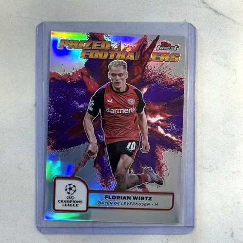 2024-25 Topps Finest UEFA Prized Footballers Fusion FLORIAN WIRTZ Purple Red