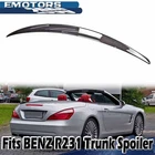 12-21 Fits Mercedes BENZ SL R231 Convertible DTO Style Boot Trunk Spoiler Carbon