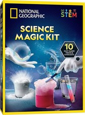 National Geographic SCIENCE MAGIC Chemistry Set 10 Magic Tricks Experiments
