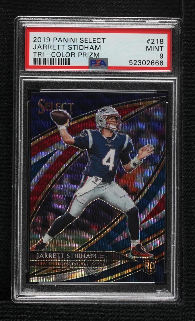 2019 Select Tri-Color Prizm 56/99 Jarrett Stidham #218 PSA 9 MINT Rookie RC 14do
