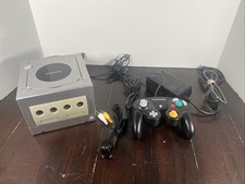 Nintendo Gamecube Console Bundle , Works, OEM- Platinum Silver DOL-001
