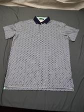 Greyson Performance Fabric River Wild Pattern Polo Golf Shirt Men's Size-Large