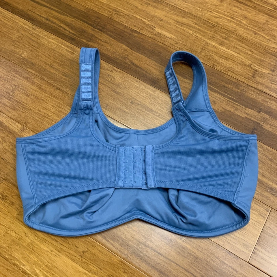 Sujetador deportivo con aros Wacoal 855170 Simone figura completa azul para mujer talla 36H Foto 2 de 4