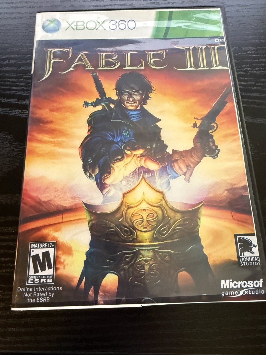 Fable 3 Xbox 360 Tested No Manual Reprint Cover Fast Ship | eBay