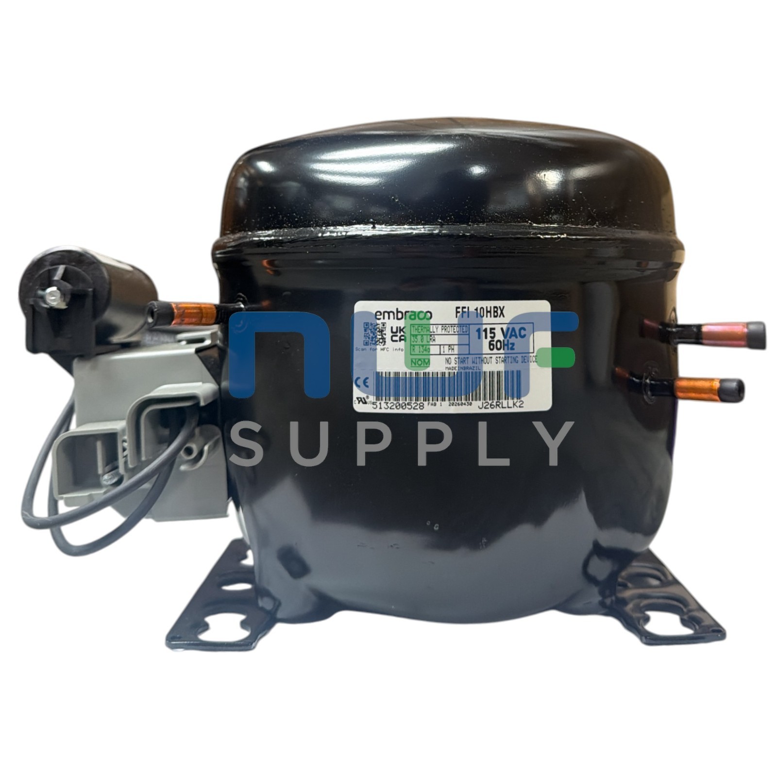 EGZ90HLP Embraco Replacement Refrigeration Compressor R-134A